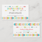 Tribal Baby Duschdiaper Gewinnspiele / Spiele Begleitkarte (Vorne/Hinten)