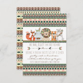 Tribal Baby Dusche bringen ein Buch Begleitkarte (Vorne/Hinten)