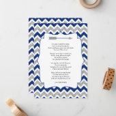 Tribal Baby Dusche danke Ihnen Notizen mit Gedicht (Vorderseite/Rückseite Beispiel)