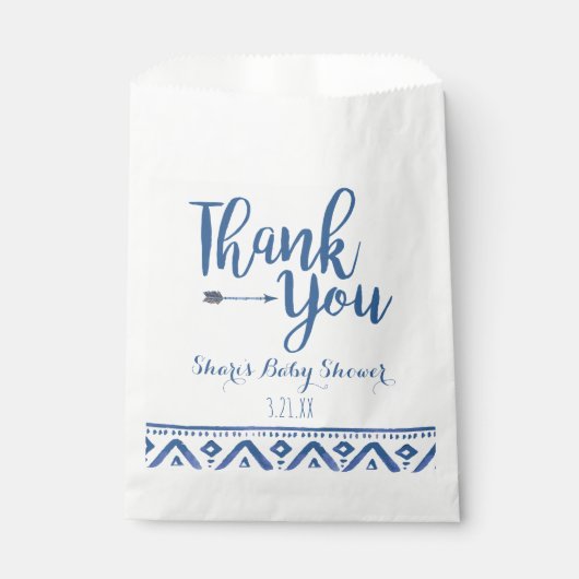 Tribal Baby Showbücher Geschenktütchen (Vorderseite)