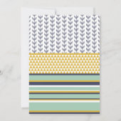 Tribal Baby Shower Einladung, Aztec, Pfeile, BOHO Einladung (Rückseite)