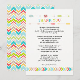 Tribal Baby Shower PoemDanke, dass ihr es bemerkt  Einladung