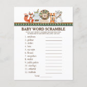 Tribal Baby Shows Word Scramble Rhyme Quiz (Vorderseite)