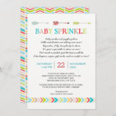 Tribal Baby Sprinkle mit Gedicht Einladung (Vorne/Hinten)