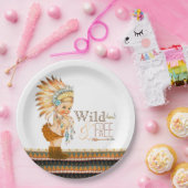 Tribal-Babydusche für Wildtiere und kostenlose Gir Pappteller (Party)