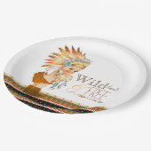 Tribal-Babydusche für Wildtiere und kostenlose Gir Pappteller (Schrägansicht)