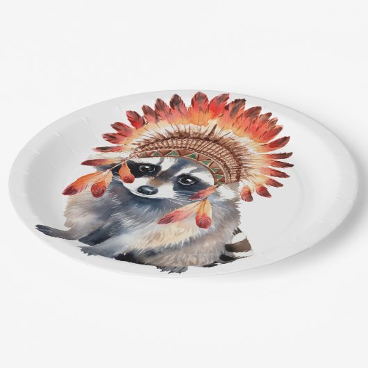 Tribal Bandit Pappteller (Schrägansicht)