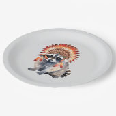 Tribal Bandit Pappteller (Schrägansicht)