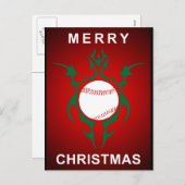 Tribal Baseball fröhliche Weihnachten (Vorne/Hinten)