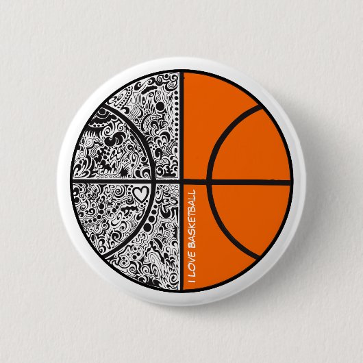 Tribal Basketball Button (Vorderseite)