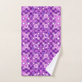 Tribal Batik, Amethyst Lila Badhandtuch Set (Handtuch)