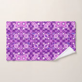 Tribal Batik, Amethyst Lila Badhandtuch Set (Handtuch)