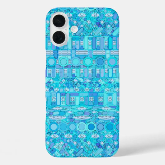 Tribal Batik - Blautöne Case-Mate iPhone Hülle (Rückseite)
