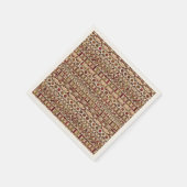 Tribal Batik - braun und braun Serviette (Ecke)