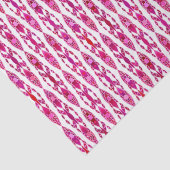 Tribal Batik - Burqundy und Fuchsia Pink Seidenpapier (Ausschnitt)