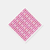 Tribal Batik - Burqundy und Fuchsia Pink Serviette (Ecke)