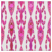 Tribal Batik - Burqundy und Fuchsia Pink Stoff (Nahaufnahme)