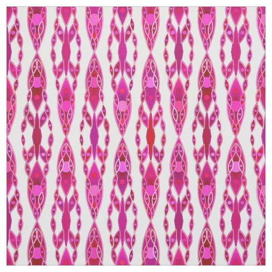 Tribal Batik - Burqundy und Fuchsia Pink Stoff (Muster)