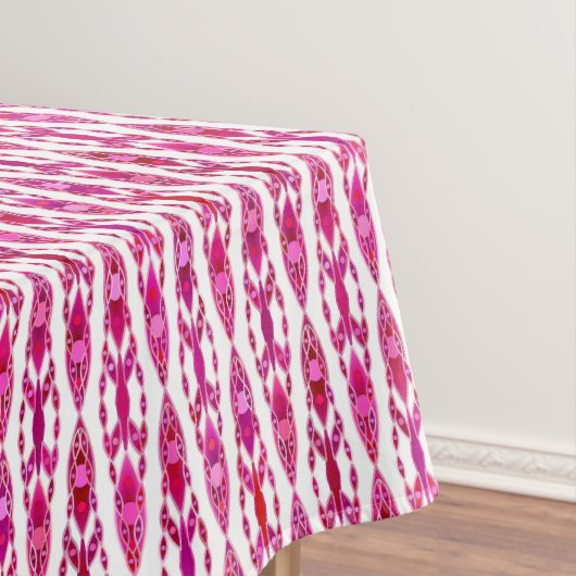 Tribal Batik - Burqundy und Fuchsia Pink Tischdecke (Beispiel)