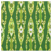 Tribal Batik - Dunkelgrün und Avocado Stoff (Nahaufnahme)