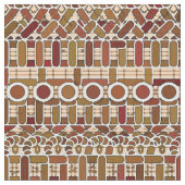 Tribal Batik - Erdtonneutrale Stoff (Nahaufnahme)