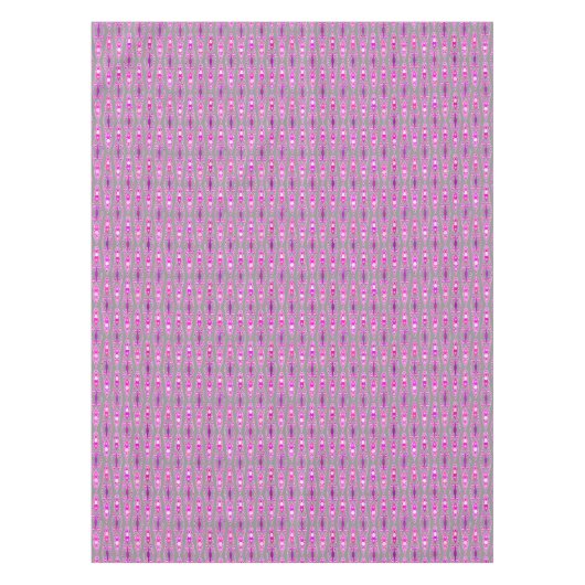 Tribal Batik - Fuchsia Pink, Violet und Grau Tischdecke (Vorderseite)