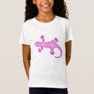 Tribal batik Gecko - Orchid und Muschel pink T-Shirt
