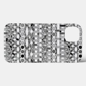 Tribal Batik - Grautöne Case-Mate iPhone Hülle (Rückseite (Horizontal))