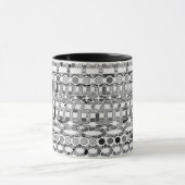 Tribal Batik - Grautöne Tasse (Zentrum)