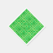 Tribal Batik - grüne Farbtöne Serviette (Ecke)