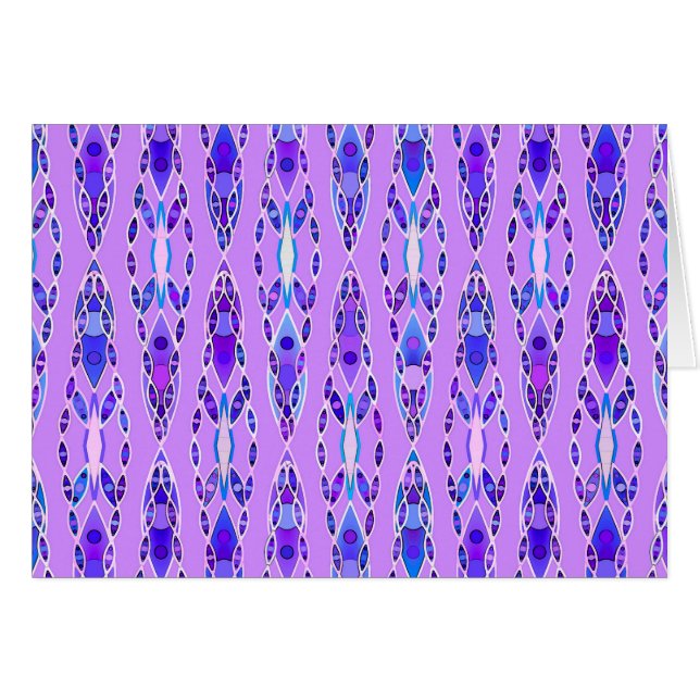 Tribal Batik - Lavender, Blue und Violet (Vorderseite (Horizontal))