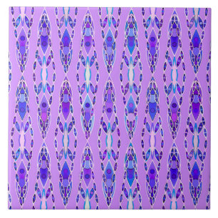 Tribal Batik - Lavender, Blue und Violet Fliese