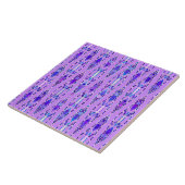 Tribal Batik - Lavender, Blue und Violet Fliese (Seite)