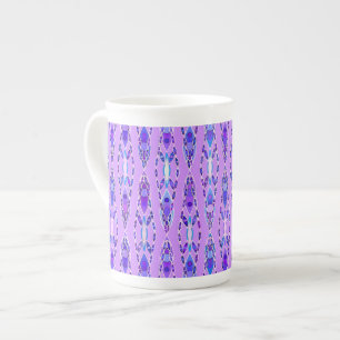 Tribal Batik - Lavender, Blue und Violet Porzellantasse