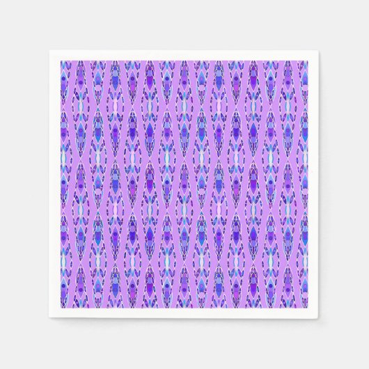 Tribal Batik - Lavender, Blue und Violet Serviette (Vorderseite)