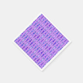 Tribal Batik - Lavender, Blue und Violet Serviette (Ecke)