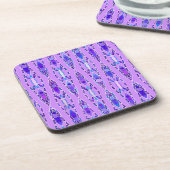 Tribal Batik - Lavender, Blue und Violet Untersetzer (Linke Seite)