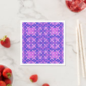 Tribal-Batik - lila Schattierungen Serviette (Beispiel)