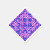 Tribal-Batik - lila Schattierungen Serviette (Ecke)
