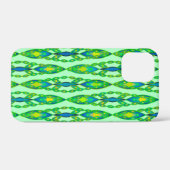 Tribal Batik - Mint, Smaragdgrün und blau Case-Mate iPhone Hülle (Rückseite (Horizontal))