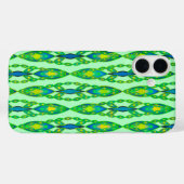 Tribal Batik - Mint, Smaragdgrün und blau Case-Mate iPhone Hülle (Rückseite (Horizontal))