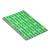 Tribal Batik - Mint, Smaragdgrün und blau Notizblock (Rechte Seite)