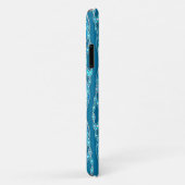 Tribal Batik - Ocean Blue und Aqua Case-Mate iPhone Hülle (Hinten/Rechts)