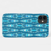 Tribal Batik - Ocean Blue und Aqua Case-Mate iPhone Hülle (Rückseite (Horizontal))
