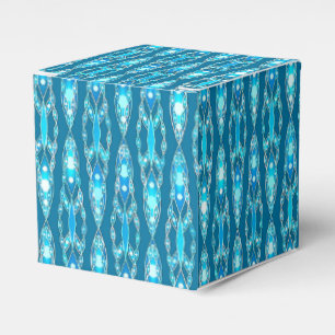 Tribal Batik - Ocean Blue und Aqua Geschenkschachtel