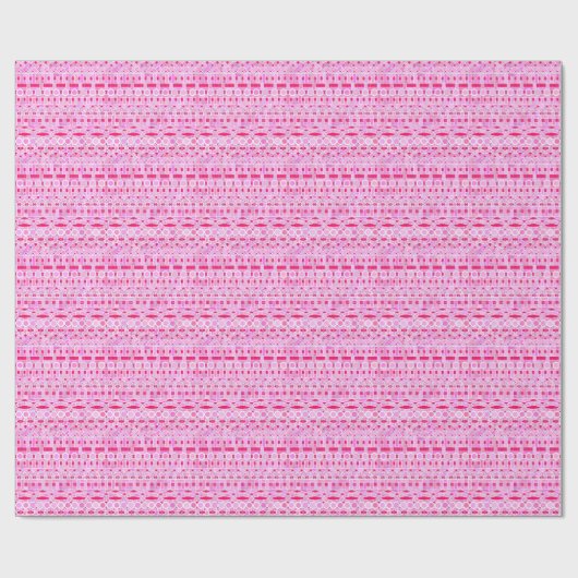 Tribal-Batik - Rosa-Farbtöne Geschenkpapier (Flach)