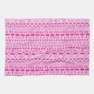 Tribal-Batik - Rosa-Farbtöne Küchentuch