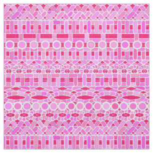 Tribal-Batik - Rosa-Farbtöne Stoff