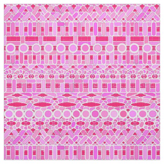 Tribal-Batik - Rosa-Farbtöne Stoff (Muster)