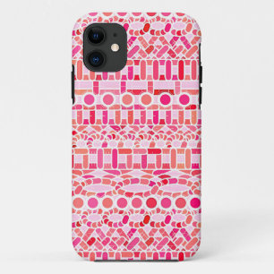 Tribal Batik - Rosa- und Korallenfarben Case-Mate iPhone Hülle